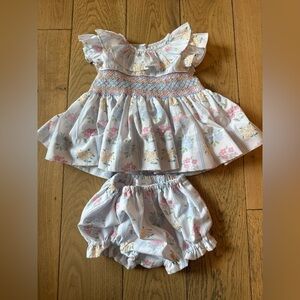 Cecil and Lou Floral Diaper Cover Set 12 M